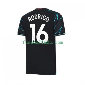 Fußballtrikots Manchester City Rodri Hernandez 16 Ausweich Trikotsatz 2023-2024